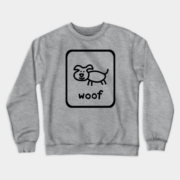 Self Portrait Dog Outline Crewneck Sweatshirt by ellenhenryart